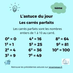 Les carrées parfait